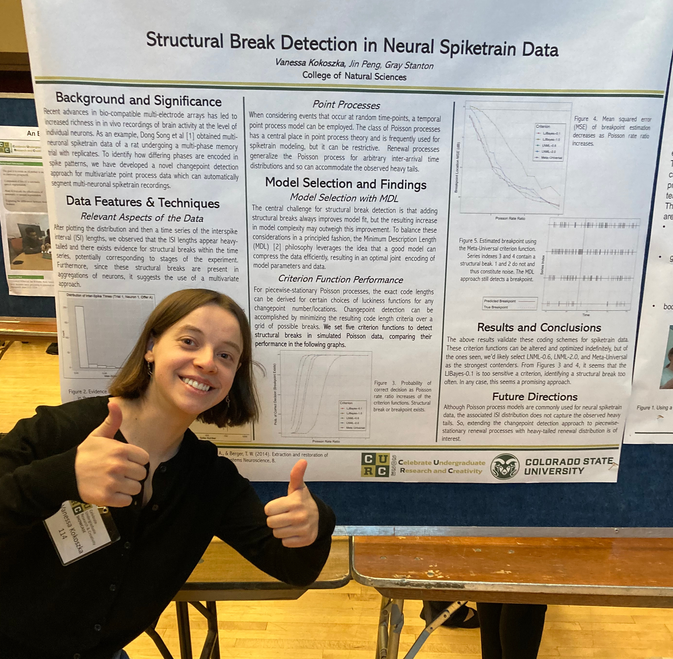 Vanessa and her poster
